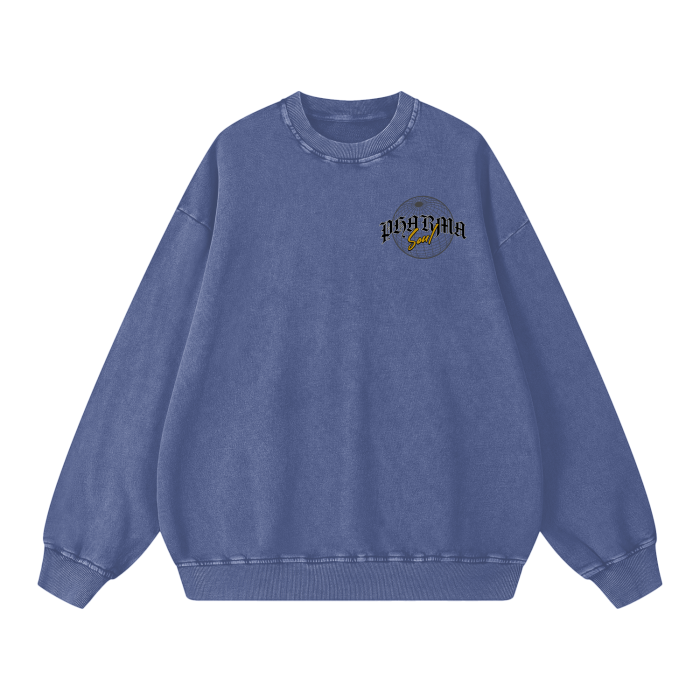 Acid Wash Oversize Sweatshirt