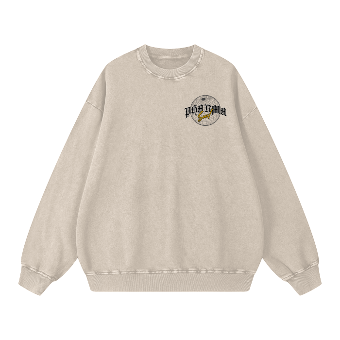 Acid Wash Oversize Sweatshirt