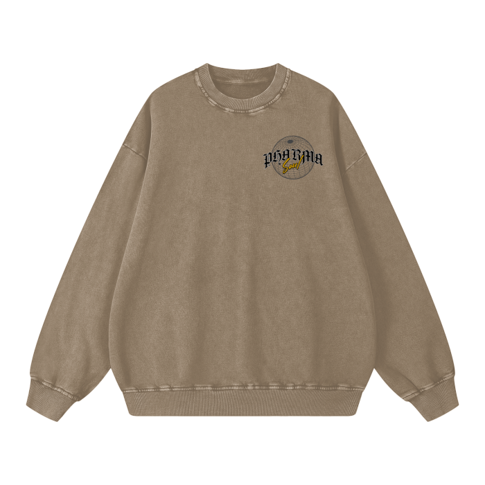 Acid Wash Oversize Sweatshirt